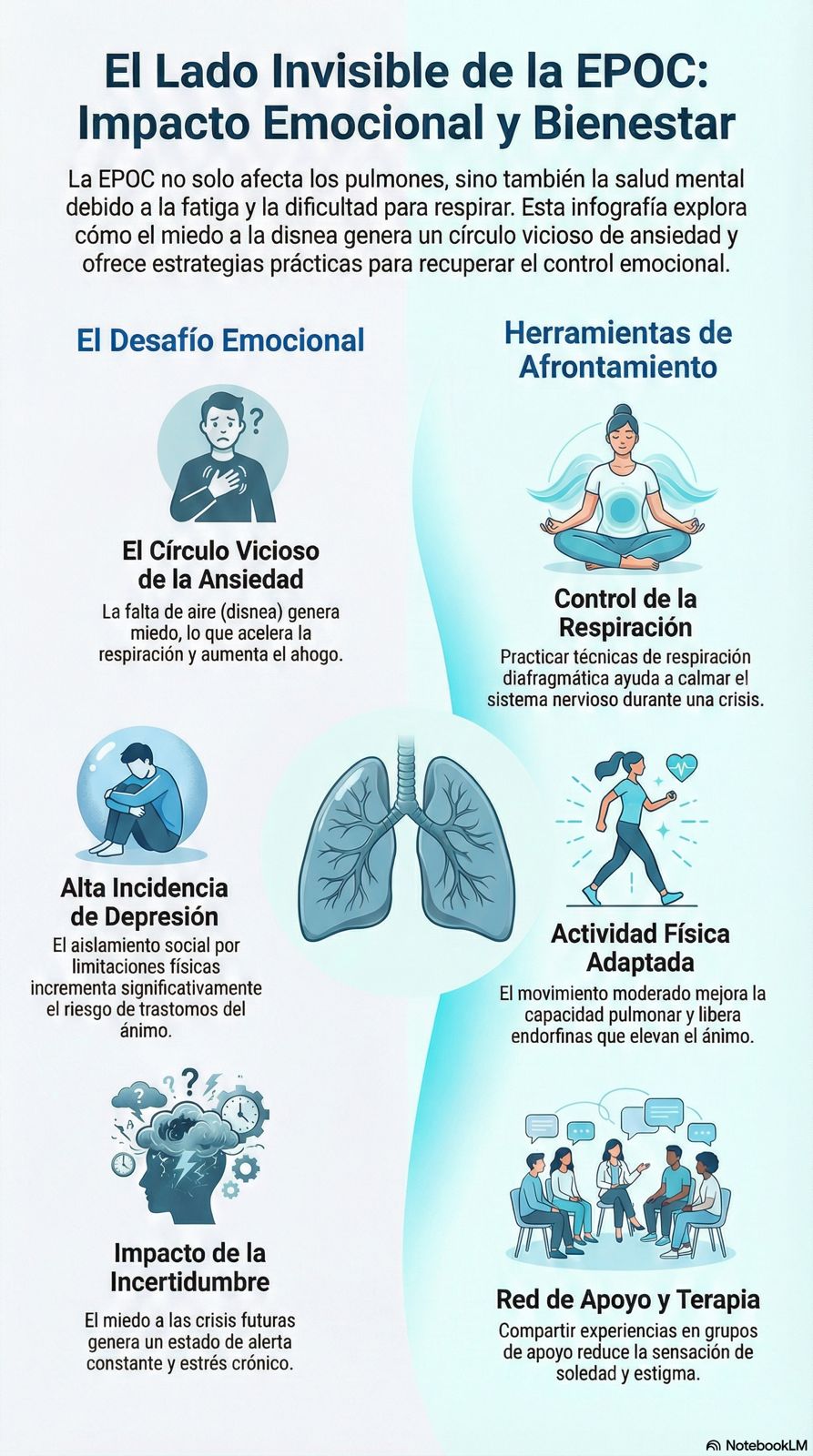 Ejercicios respiratorios para EPOC